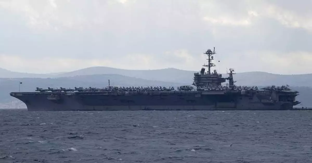 Fighter jet goes overboard from USS Harry S Truman. Yemen's Houthis assess Sanaa airport damage