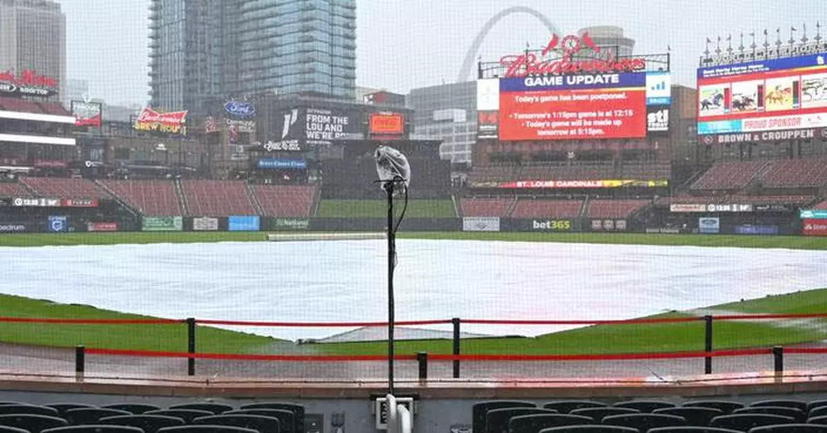 Mets-Cardinals game is postponed by weather, will be made up in Sunday doubleheader