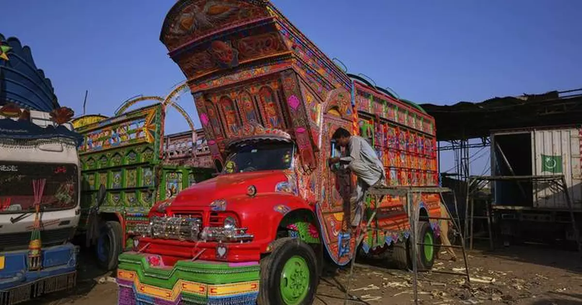 AP PHOTOS: Pakistani truck art elevates heavy transport into mobile masterpieces
