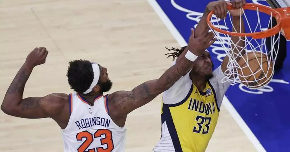 Pacers bring a 2-0 lead over the Knicks home for a sports celebration Sunday in Indiana