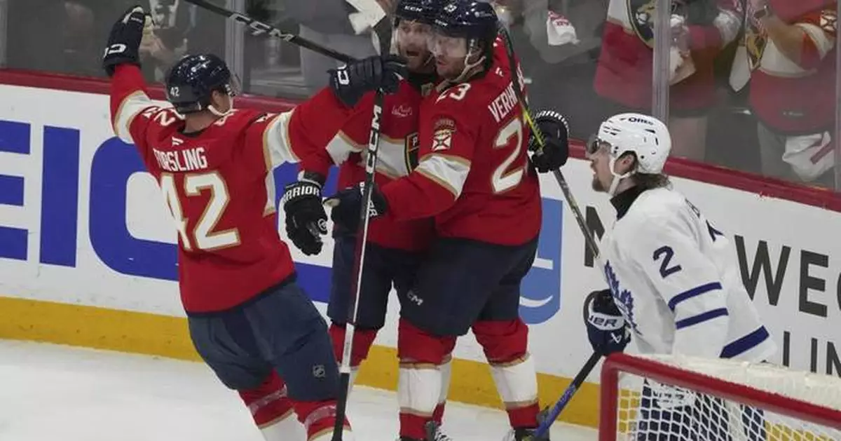 Marchand scores in OT, Panthers top Maple Leafs 5-4 to cut series deficit to 2-1