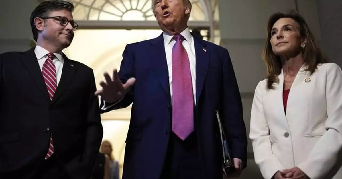 After meeting at the White House Speaker Johnson vows to push ahead on Trump's big bill