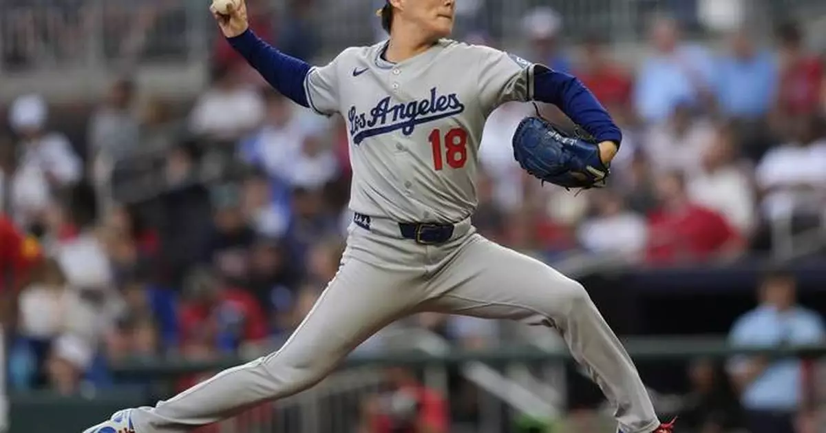 Yamamoto allows only 1 hit in 6 scoreless innings and Betts homers as Dodgers hold off Braves 2-1