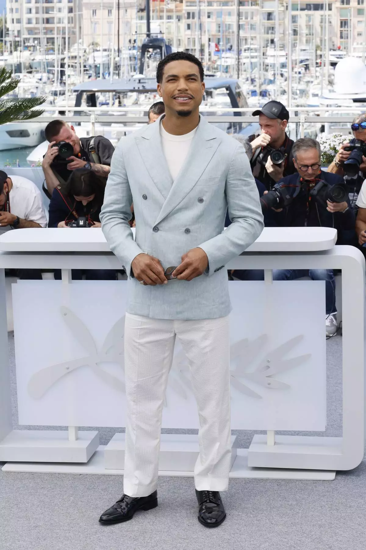 Greg Tarzan Davis poses for photographers during the photo call for the film 'Mission: Impossible – The Final Reckoning' at the 78th international film festival, Cannes, southern France, Wednesday, May 14, 2025. (Photo by Joel C Ryan/Invision/AP)