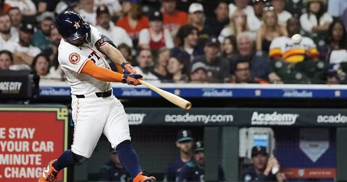 Altuve's 2 homers and Peña's milestone triple propel Astros past Mariners 9-2