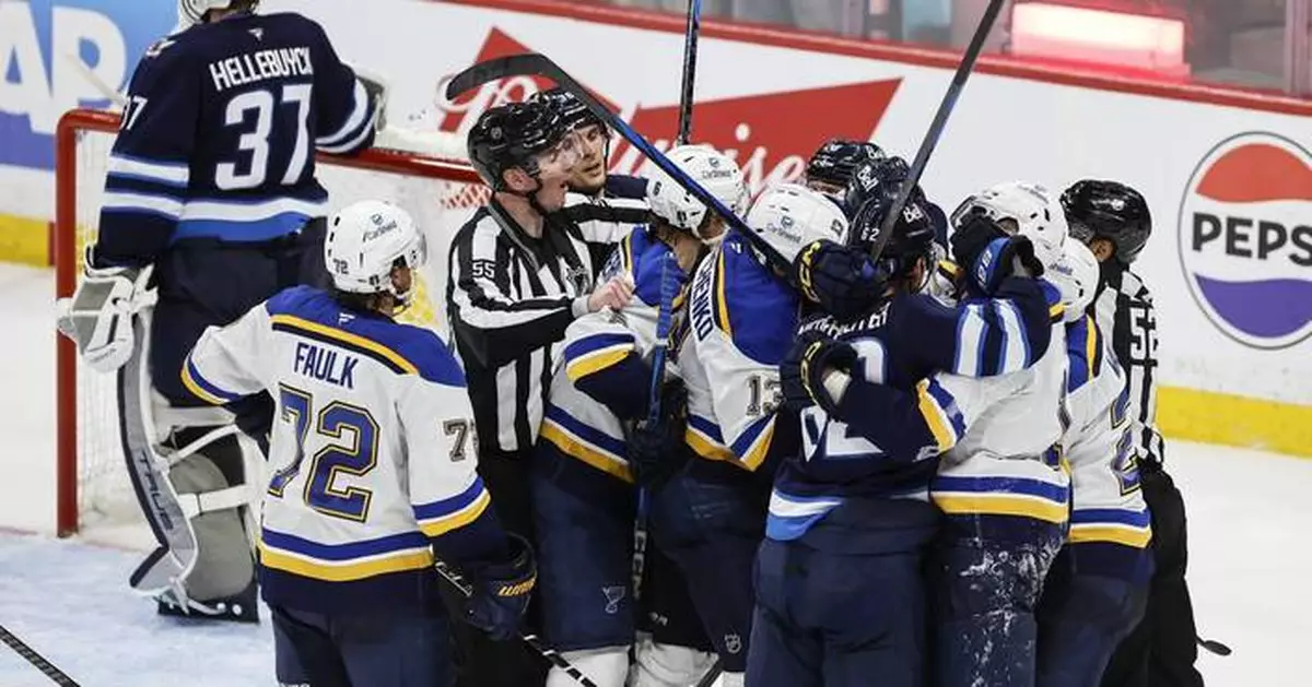 Blues hoping to defend home ice once again as Jets look to fight their way into NHL's second round