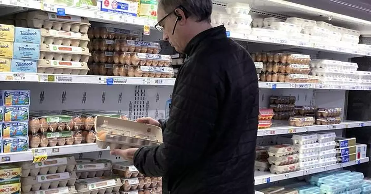 US egg prices fall for the first time in months but remain near record highs