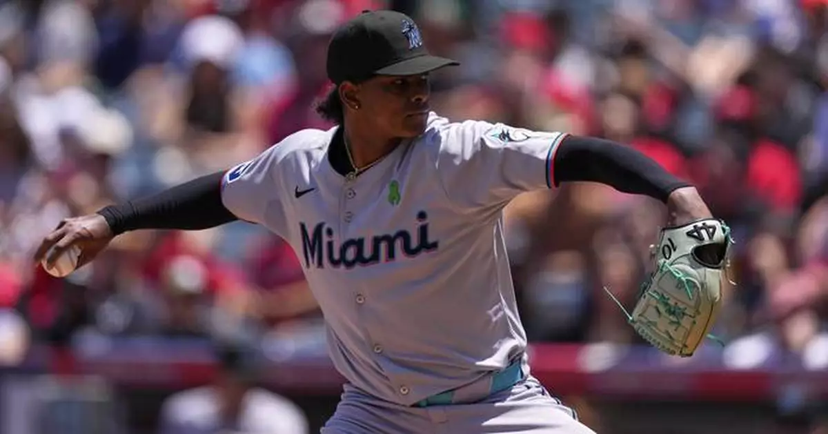Edward Cabrera strikes out 10 as Marlins blank Angels 3-0