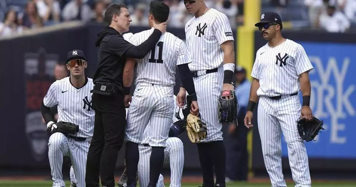 Yankees shortstop Anthony Volpe hurts shoulder, X-rays negative but could have more tests