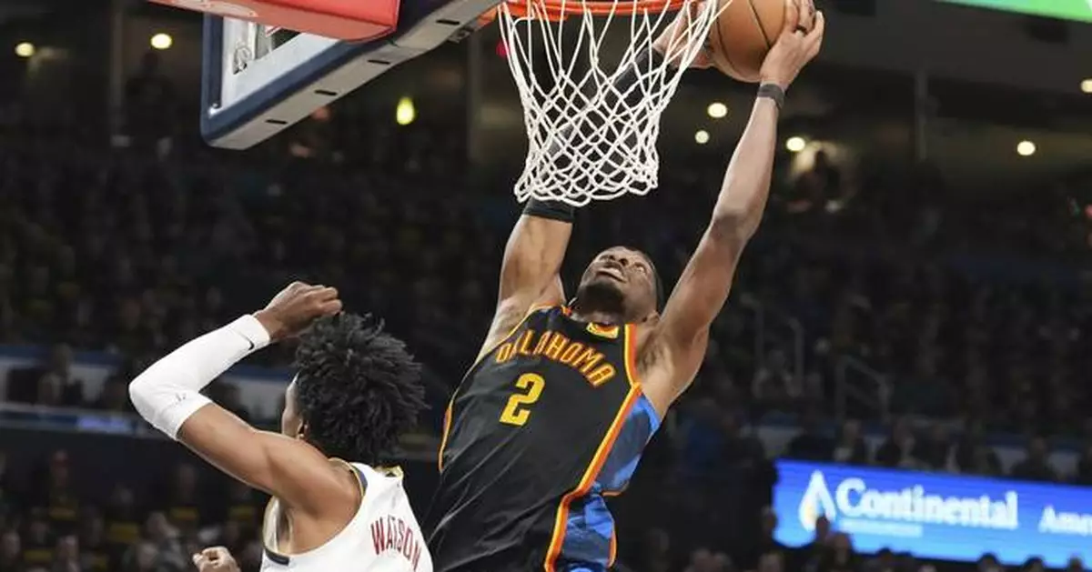 Gilgeous-Alexander scores 34 as Thunder roll past Nuggets 149-106, tie West semis at 1-1