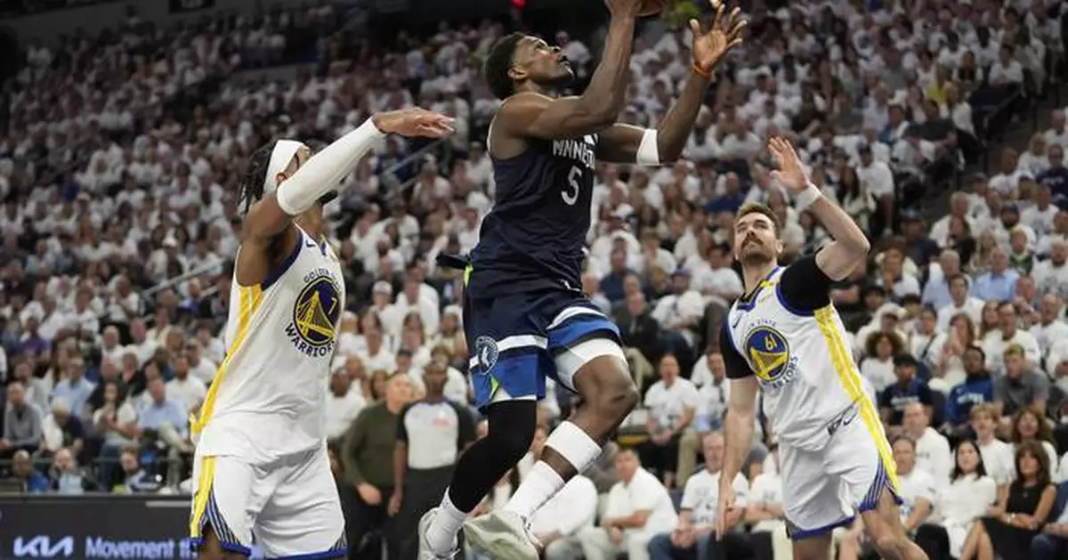 Timberwolves beat Warriors in Game 5 to reach Western Conference finals for 2nd straight year