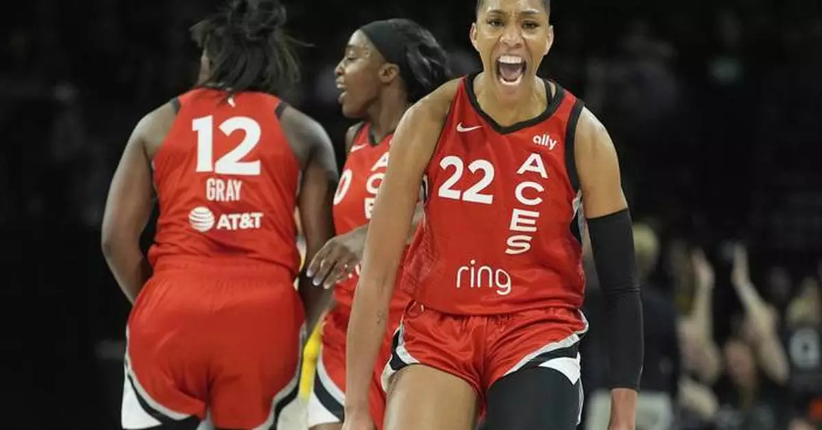 A'ja Wilson scores 35 points to power Aces to 96-81 victory over Sparks