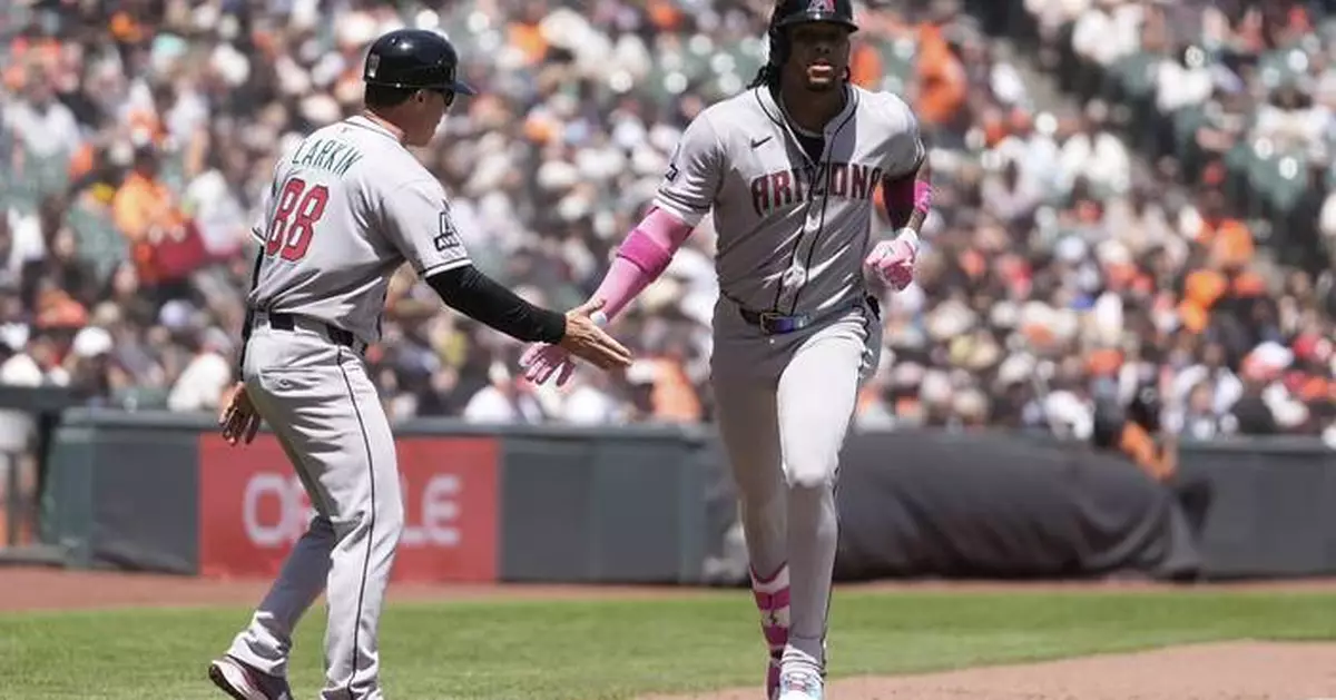 Marte hits 2 homers and Suárez adds 3-run blast as the Diamondbacks outlast the Giants 8-7