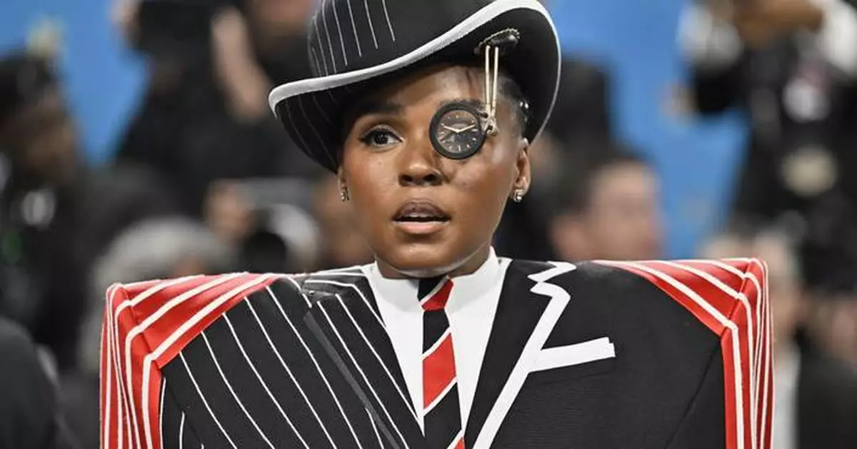 Janelle Monáe embraces dandyism at the Met Gala with help from an Oscar winner and tequila diamond
