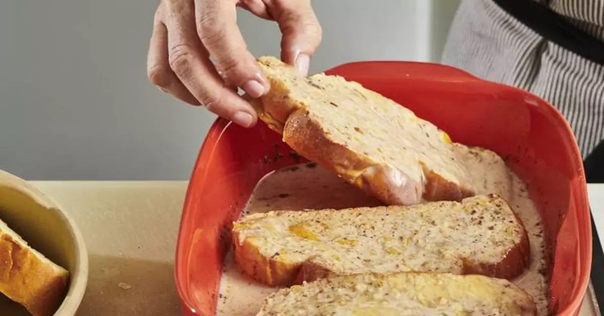 Challah French toast is a simple but indulgent breakfast to make Mom on Mother's Day