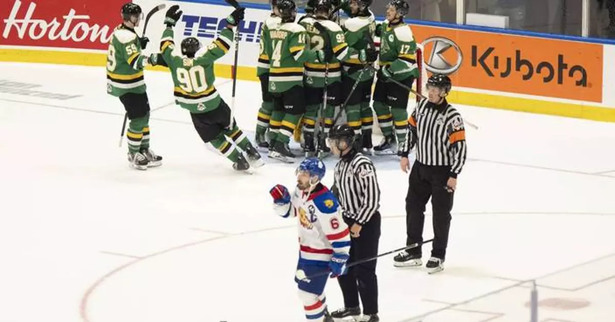London beats Moncton 5-2 to advance to face  Medicine Hat in Memorial Cup final