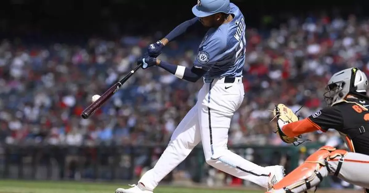 Wood hits 2-run HR, Irvin works 8 3-hit innings as the Nationals beat the Giants 3-0