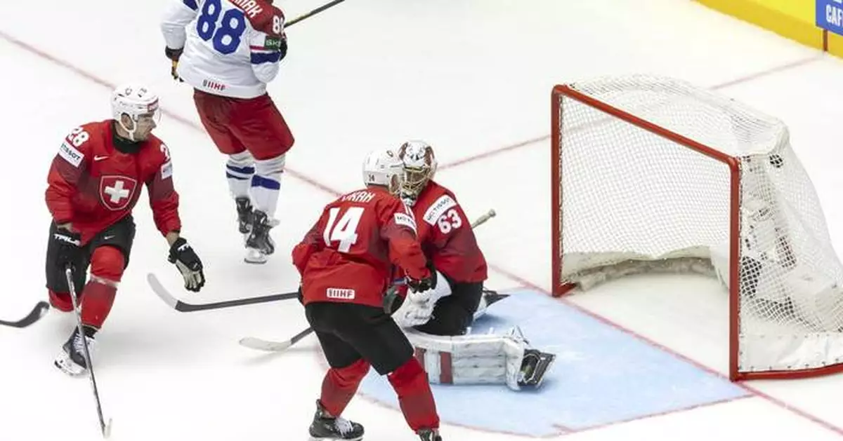 US blanks Denmark 5-0 and Czechs beat Switzerland 5-4 on 1st day of ice hockey worlds