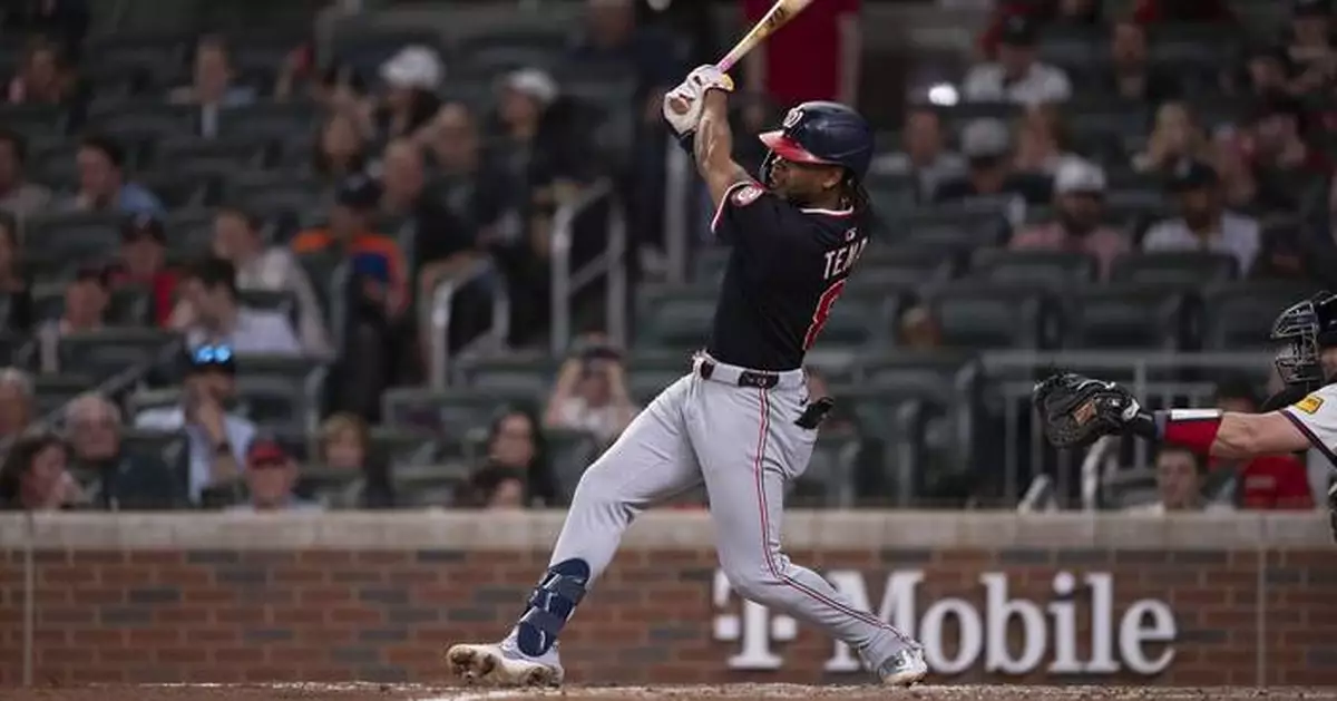 Wood drives in go-ahead run in 8th as Nationals end 7-game skid with 5-4 comeback win over Braves