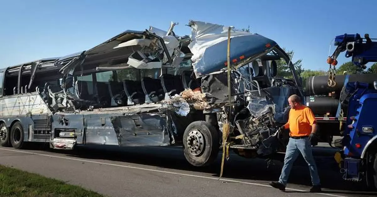 Shortage of overnight truck parking contributed to deadly Greyhound bus crash, regulators say