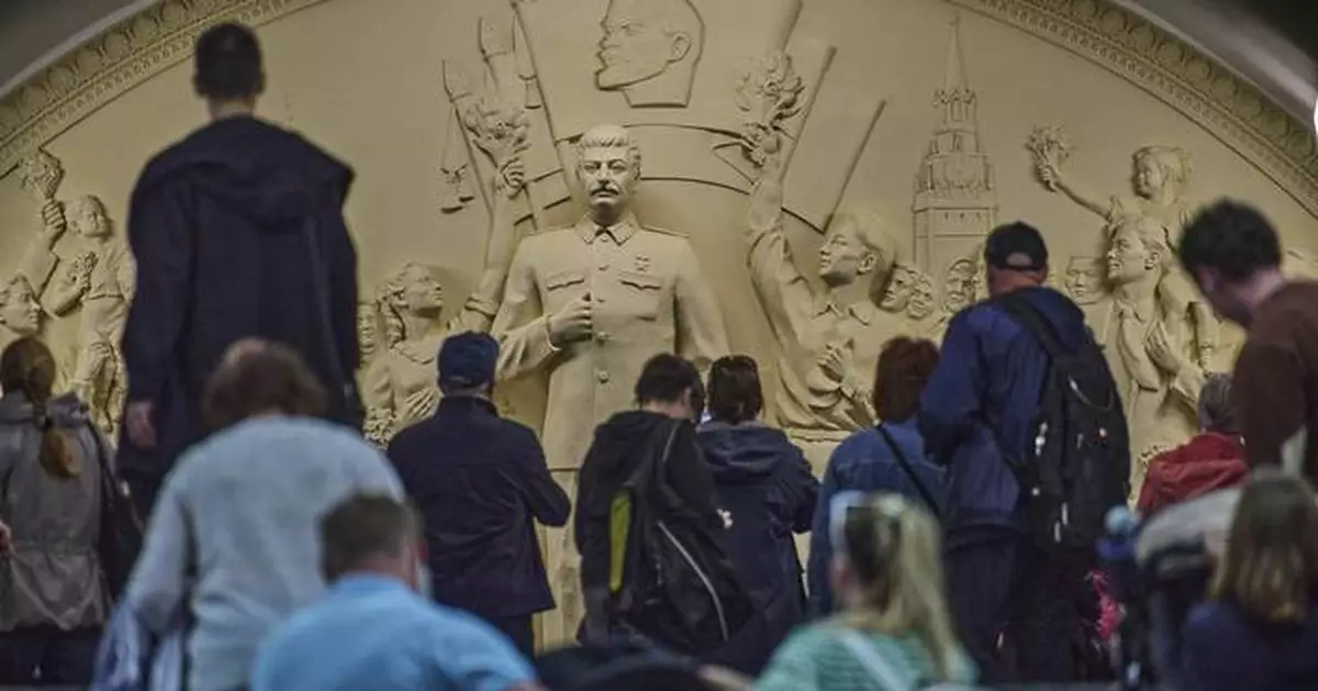 A statue of Stalin is unveiled in the Moscow subway as Russia tries to revive the dictator's legacy