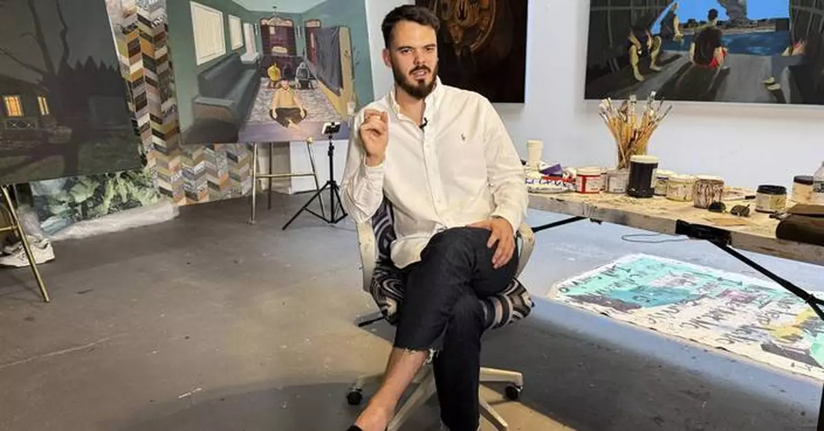 Freed from Hamas captivity, former hostage tells his story through his paintings