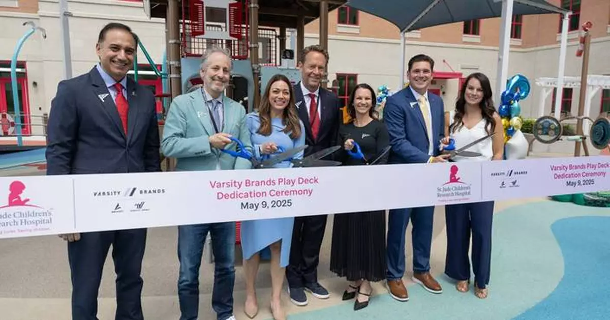 Varsity Brands Announces $10 Million Fundraising Commitment, Names Patient Play Area at St. Jude Children's Research Hospital