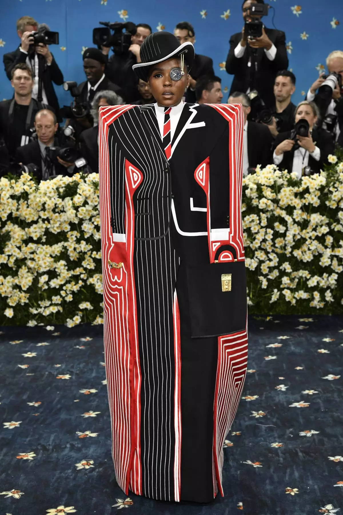 Janelle Monae attends The Metropolitan Museum of Art's Costume Institute benefit gala celebrating the opening of the "Superfine: Tailoring Black Style" exhibition on Monday, May 5, 2025, in New York. (Photo by Evan Agostini/Invision/AP)