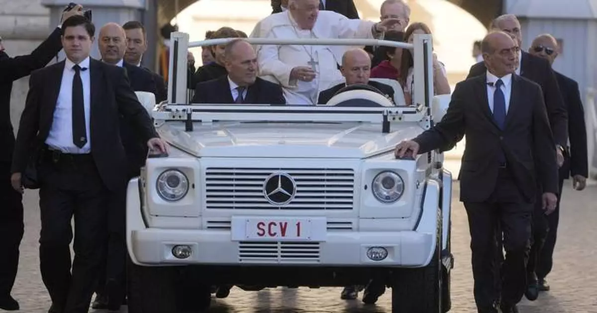 Pope Francis donated a popemobile to serve as a mobile health unit for Gaza children