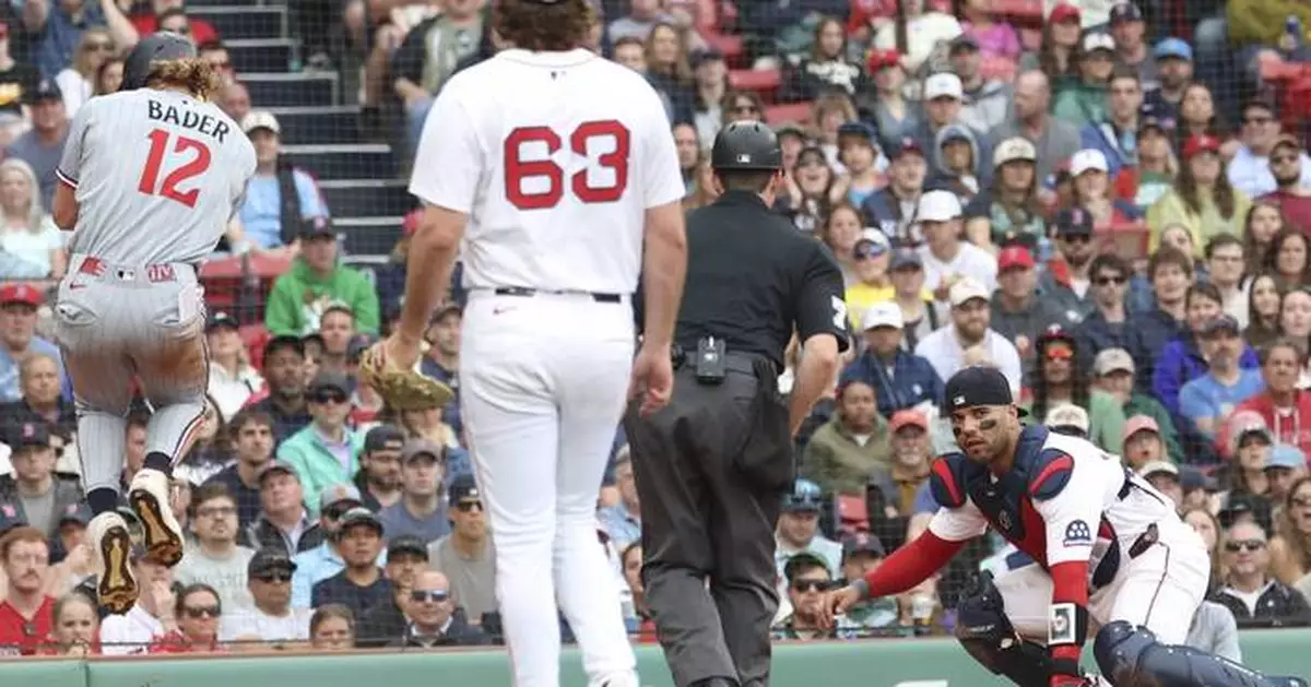 Twins rally for 2nd straight road win behind Harrison Bader's tiebreaking double; beat Red Sox 5-4