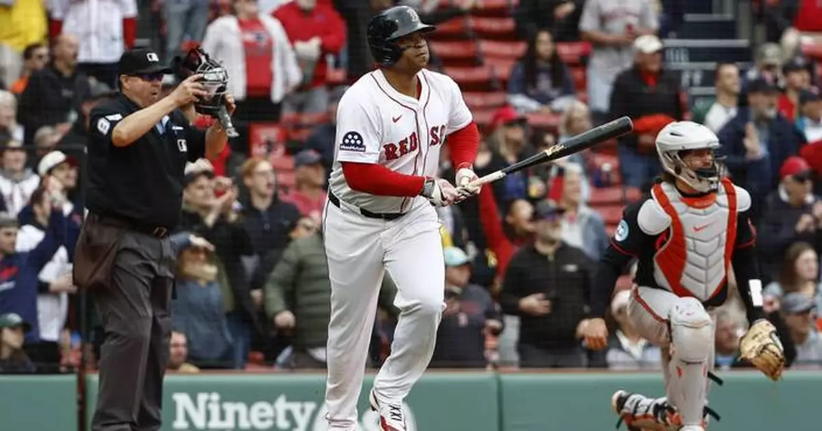 Devers takes over major league lead with 47 RBIs after driving in 8 runs in 19-5 rout of Orioles