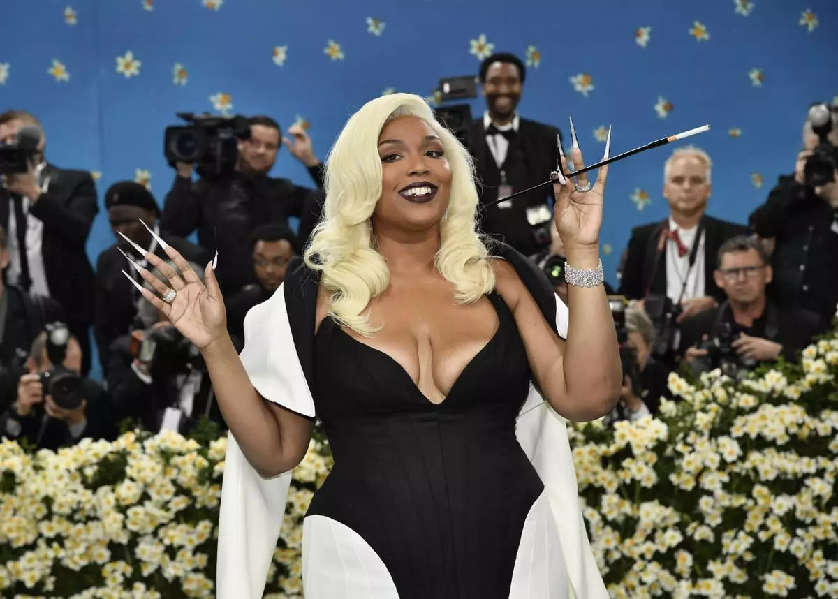 Lizzo attends The Metropolitan Museum of Art's Costume Institute benefit gala celebrating the opening of the "Superfine: Tailoring Black Style" exhibition on Monday, May 5, 2025, in New York. (Photo by Evan Agostini/Invision/AP)