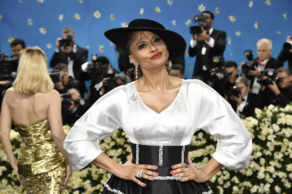 Ava DuVernay attends The Metropolitan Museum of Art's Costume Institute benefit gala celebrating the opening of the "Superfine: Tailoring Black Style" exhibition on Monday, May 5, 2025, in New York. (Photo by Evan Agostini/Invision/AP)