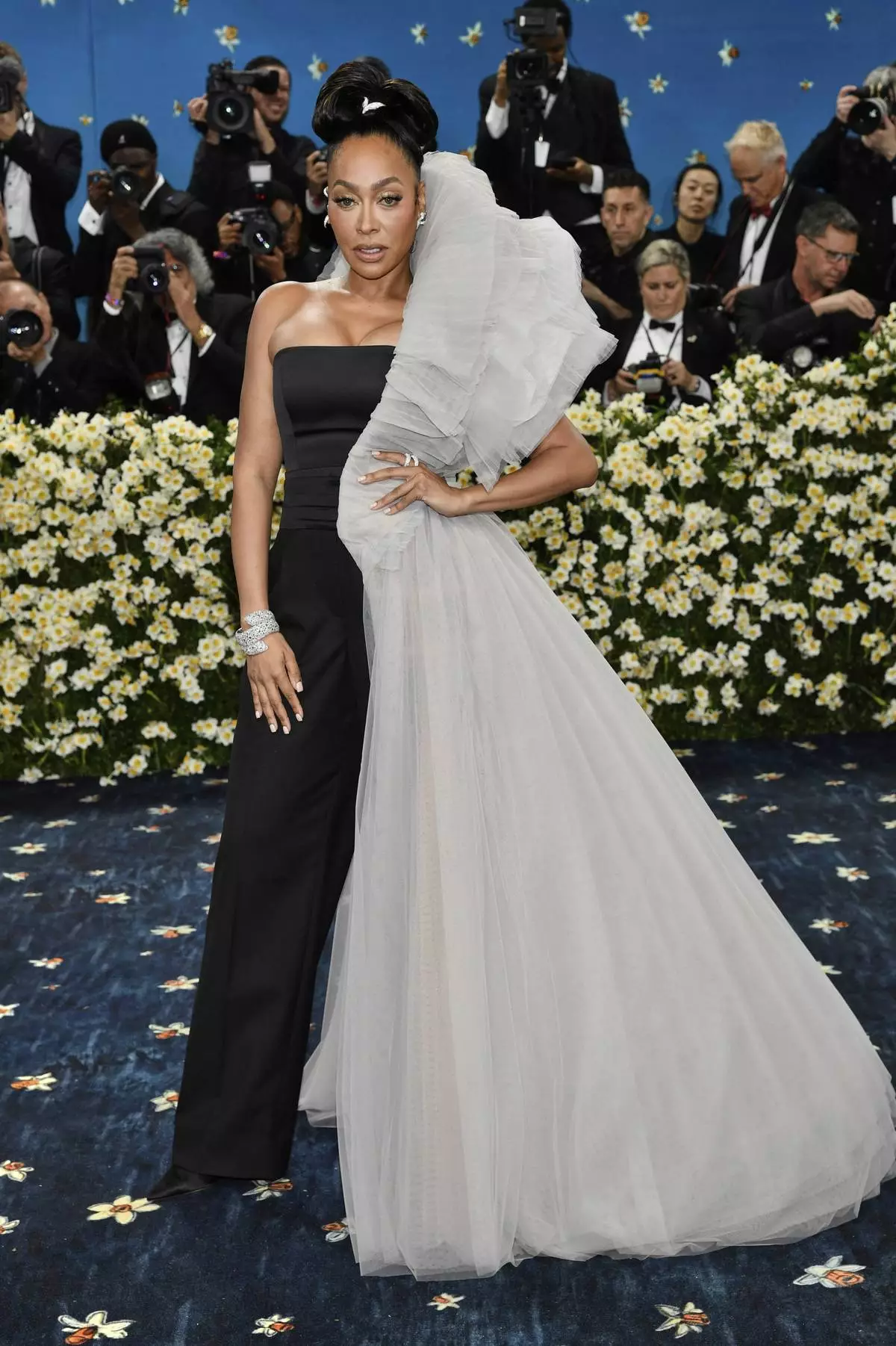 La La Anthony attends The Metropolitan Museum of Art's Costume Institute benefit gala celebrating the opening of the "Superfine: Tailoring Black Style" exhibition on Monday, May 5, 2025, in New York. (Photo by Evan Agostini/Invision/AP)