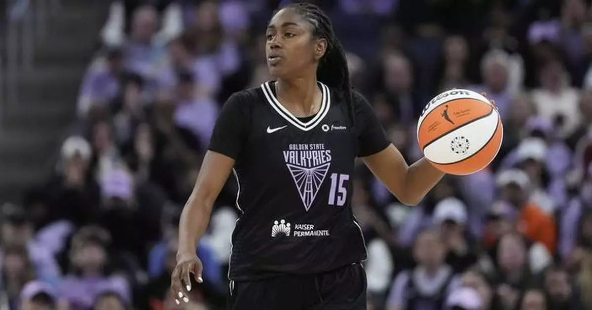 Valkyries guard Tiffany Hayes helped off court after being hit in the face