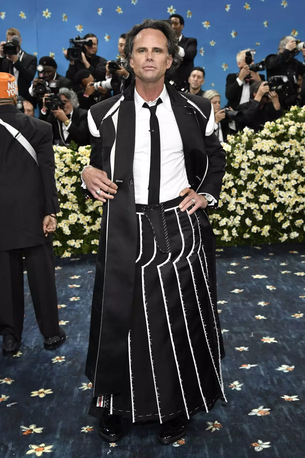 Walton Goggins attends The Metropolitan Museum of Art's Costume Institute benefit gala celebrating the opening of the "Superfine: Tailoring Black Style" exhibition on Monday, May 5, 2025, in New York. (Photo by Evan Agostini/Invision/AP)