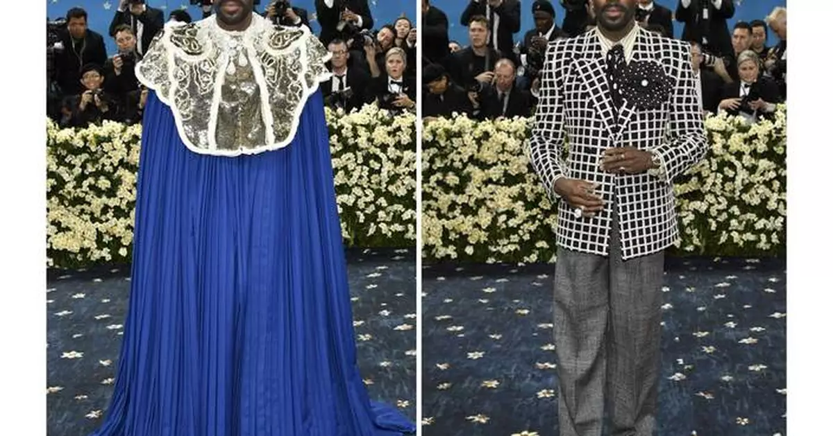 In pinstripes and hats, with canes and twists on suiting, Met Gala crowd largely did menswear proud