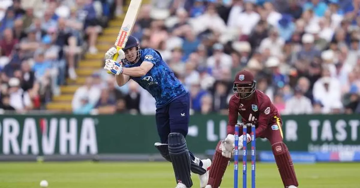 Brook's England ODI reign begins with crushing win over West Indies by 238 runs
