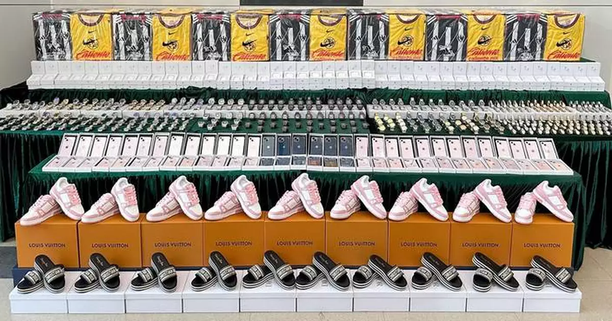 Hong Kong Customs Seizes $41 Million in Counterfeit Goods During Joint Operation with Mainland and Macao Authorities.