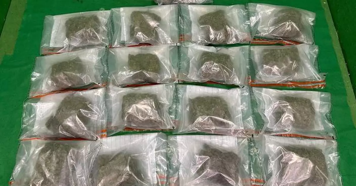 Hong Kong Customs Seizes $1.9 Million in Cannabis at Airport, Arrests Two Passengers.