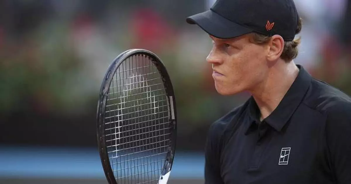 Sinner wins in return from doping ban before home crowd at Italian Open