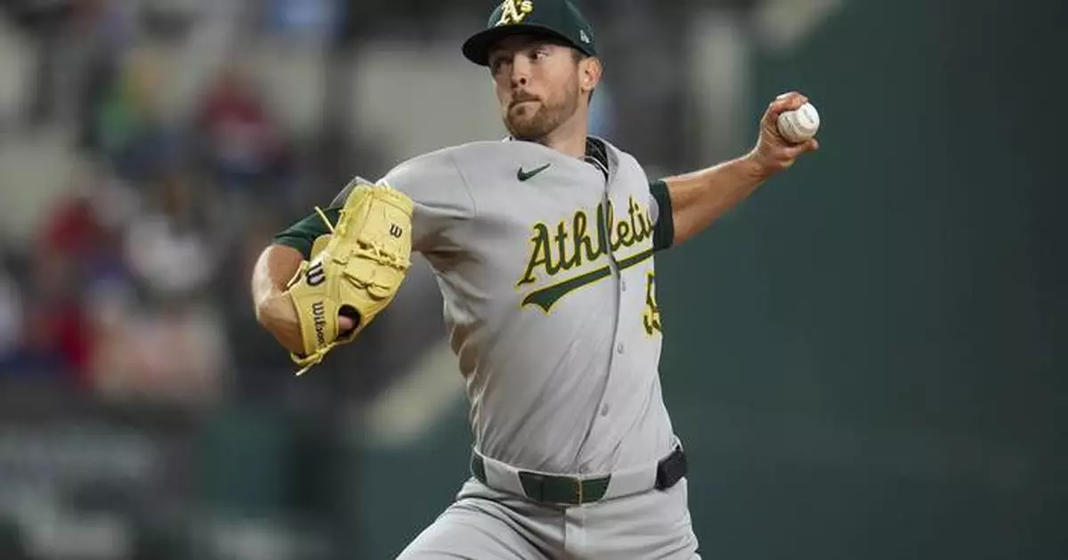 Jeffrey Springs throws 6 scoreless innings to help Athletics beat Rangers 3-0