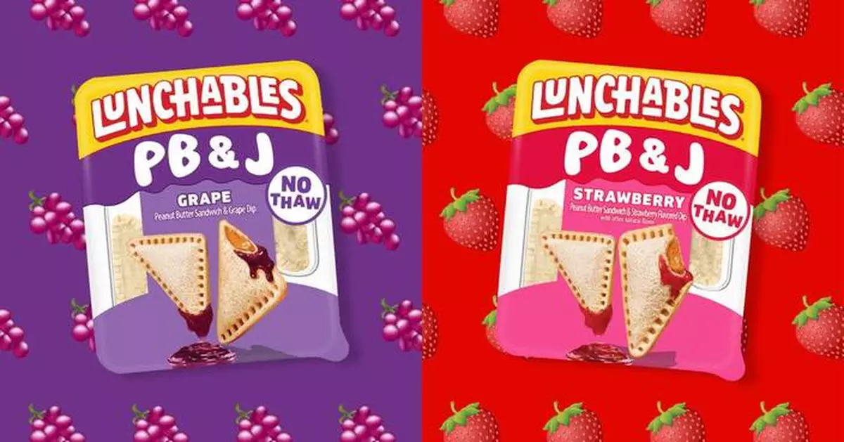 Lunchables Transforms a Lunchtime Classic with First-Ever Dippable, No-Thaw Crustless PB&amp;J