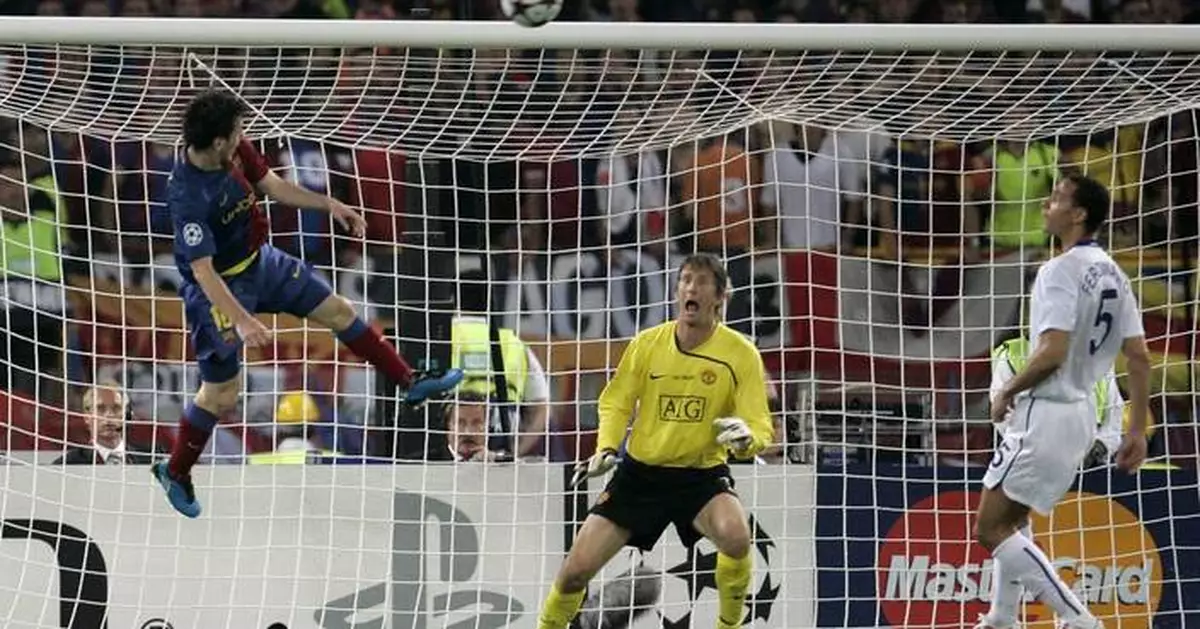 Messi's favorite goal, a header for Barcelona in 2009 Champions League final, to become work of art