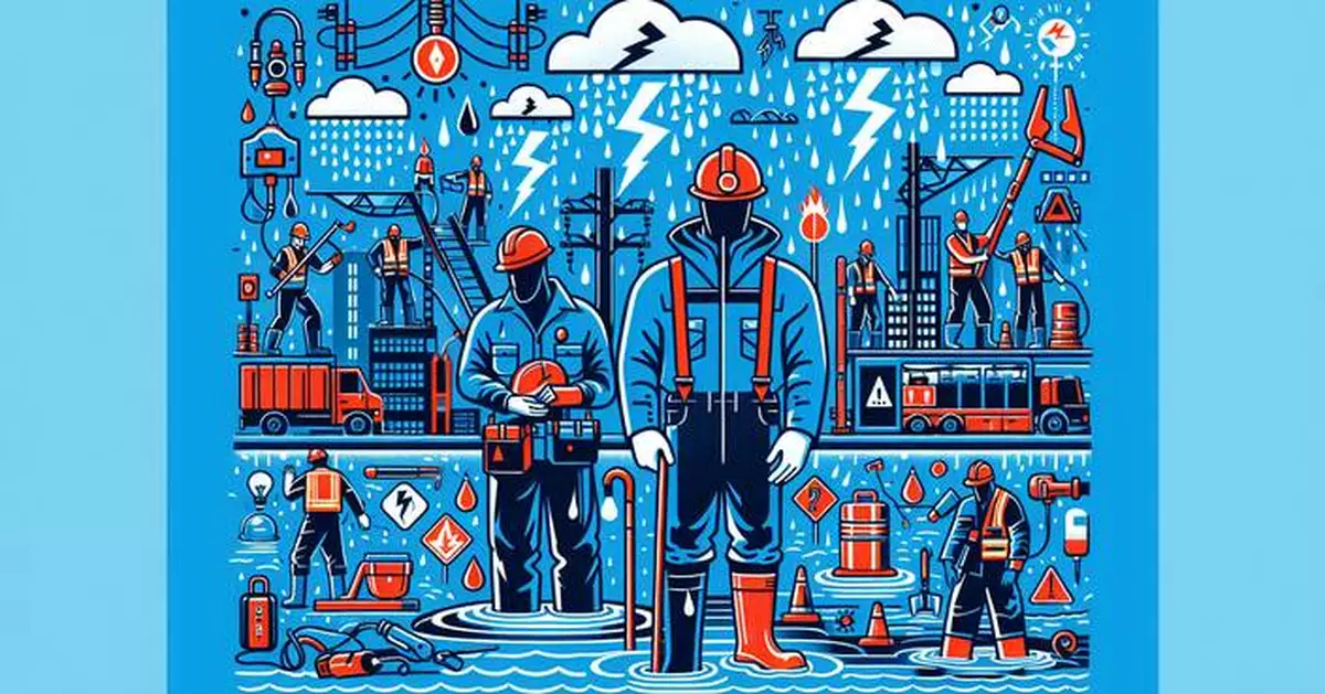 Hong Kong's Labour Department Urges Safety Precautions for Electrical Work Amid Rainstorm Warning