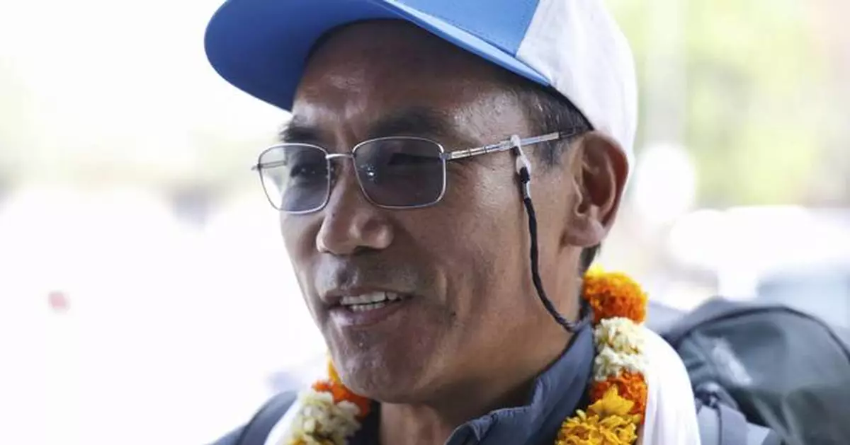 Famed Sherpa guide climbs Mount Everest for the record 31st time