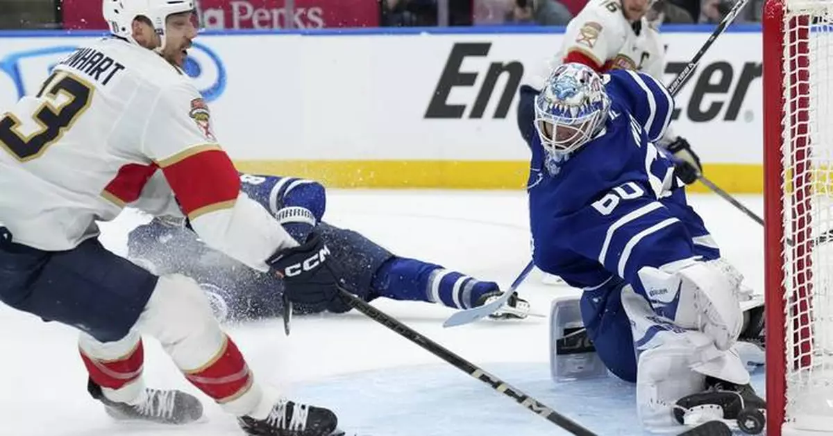 Maple Leafs goaltender Joseph Woll gets chance against Panthers amid concerns about Stolarz