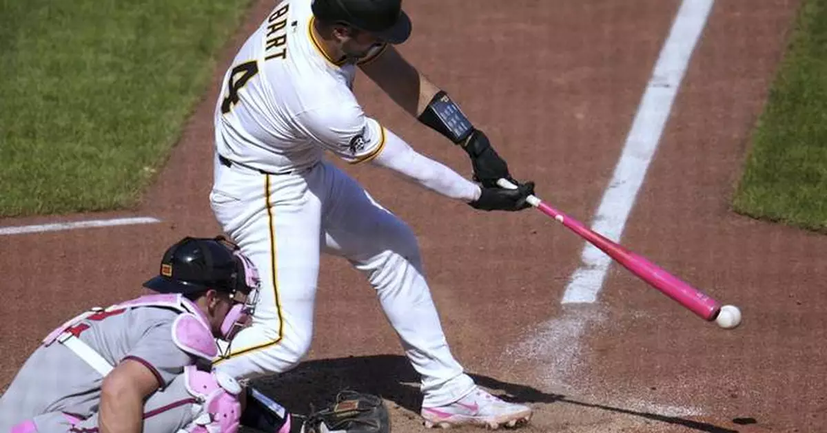 Joey Bart's hard ground ball in the bottom of the ninth inning gives Pirates a 4-3 win over Braves
