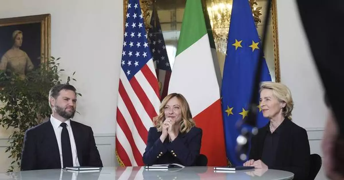 Italy's Meloni scores diplomatic win as 'bridge builder' by bringing US and EU to the same table