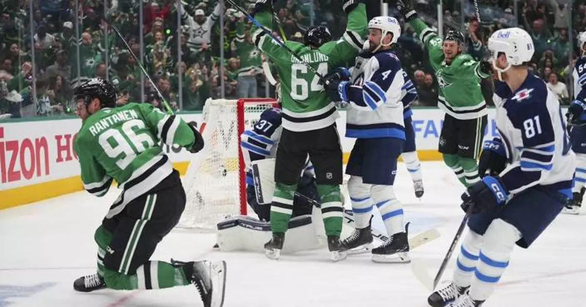 Mikko Rantanen has a goal and 2 assists for Stars in 5-2 win over Jets to take a 2-1 series lead